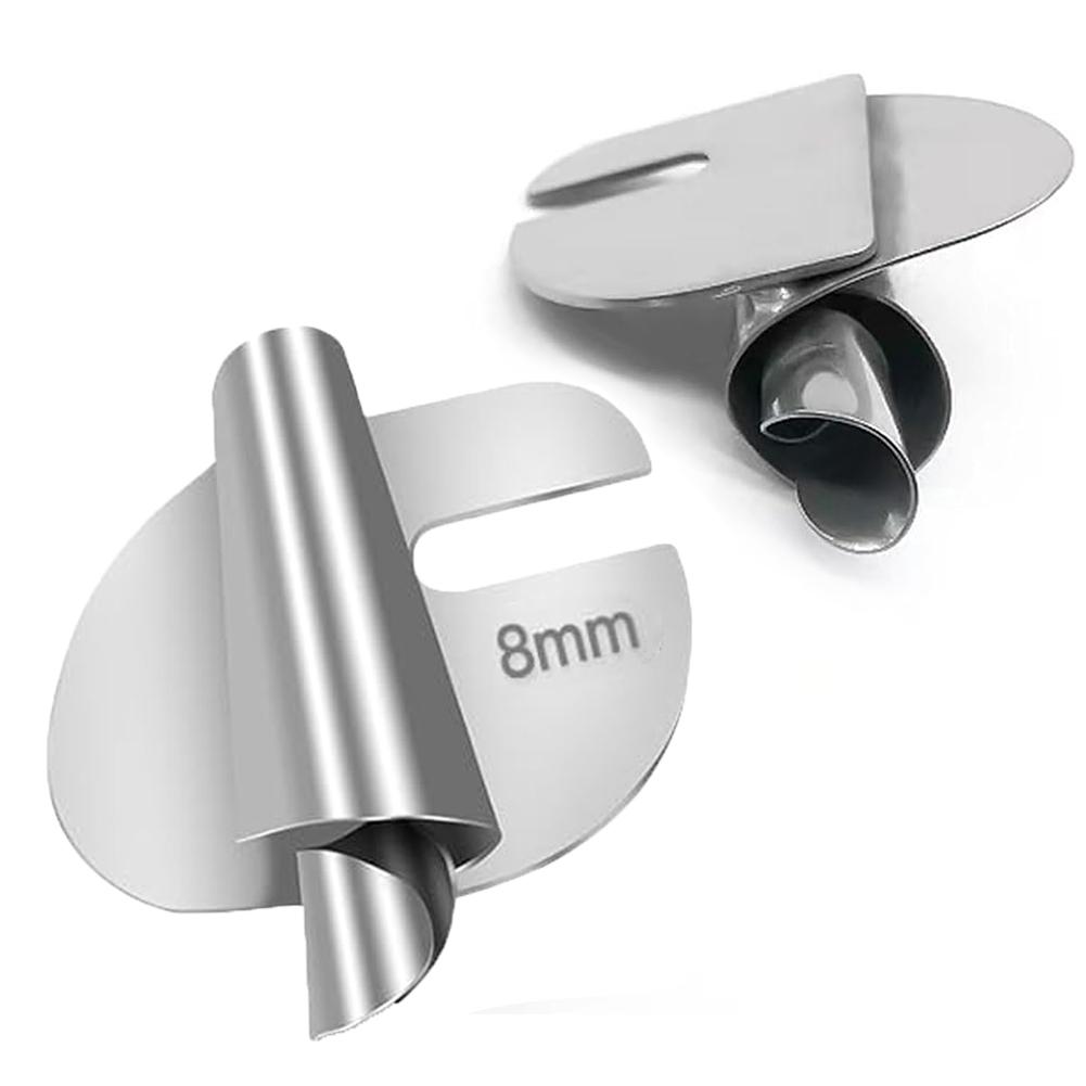 1/8pcs Stainless Steel Sewing Rolled Hemmer Foot 3mm-10mm Universal Sewing Hemming Puller Machine Presser Foot DIY Crafts Tool