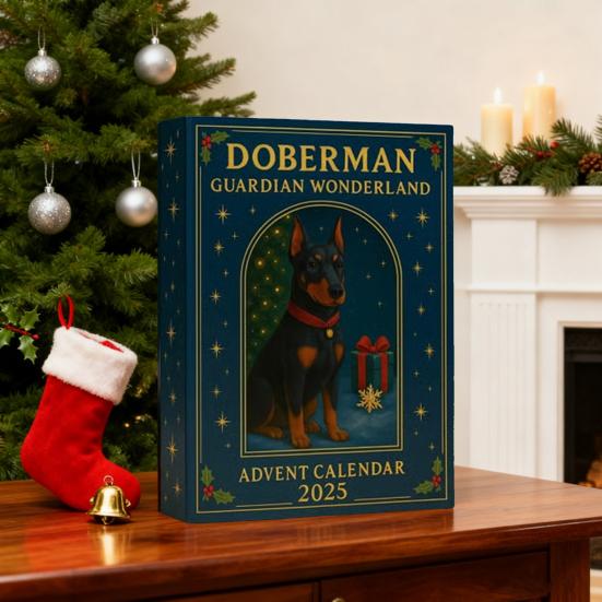 Адвент-календарь Doberman Guardian Wonderland 2025 Коробка для отсчета 24 дней Акриловый Мини