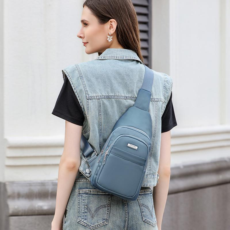 Нагрудная сумка Женская сумка через плечо Сумка через плечо Спортивная многослойная сумка