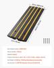 Car Driveway Rubber Curb Ramp, 15 Tons Load Capacity, 66 mm Rise Curbside Bridge Ramp with Yellow Reflective Strips, Suitable for Loading Dock,