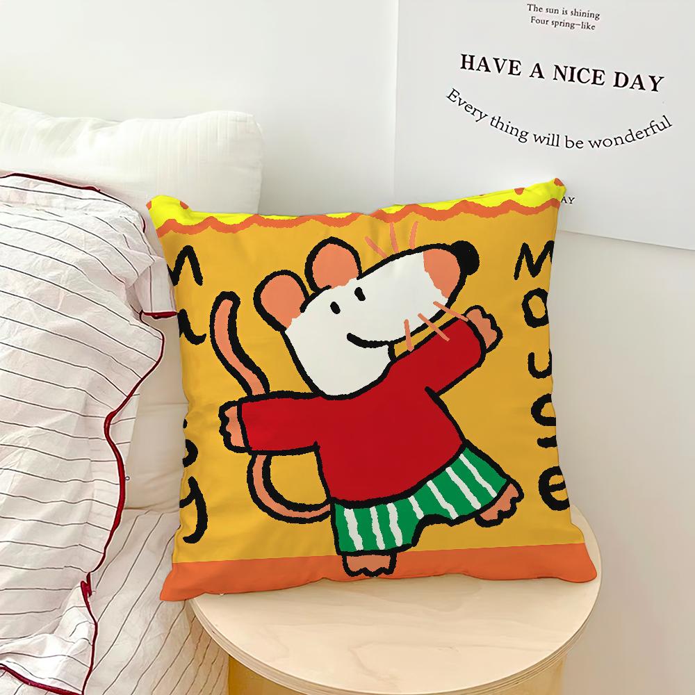 color vintage funny cute cartoon art MMaisy soft pillowcase Sofa Home Living Room bedside Decor pillow cover Gift Party hogar