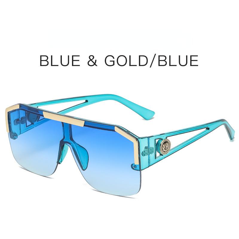 Роскошные солнцезащитные очки оверсайз для улицы, солнцезащитные очки для женщин, модные градиентные квадратные очки EMA