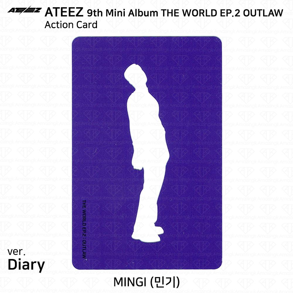 ATEEZ 9-й мини-альбом THE WORLD EP.2 OUTLAW Официальная карта действий Партнерская карта