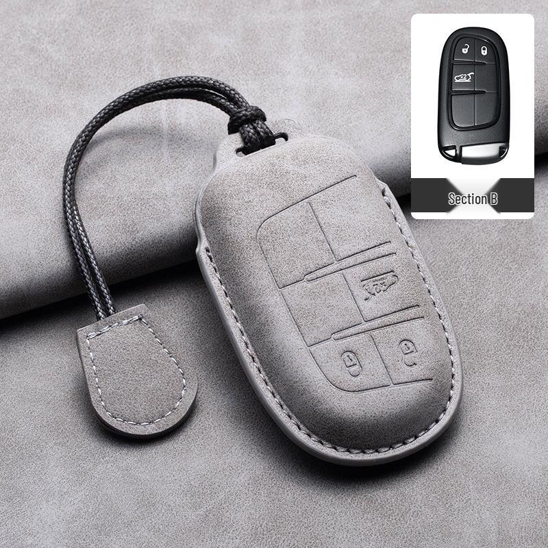 Чехол для ключа автомобиля для Compass, Renegade, Cherokee, Wrangler – Унисекс Аксессуар для ключей и Брелок-подвеска
