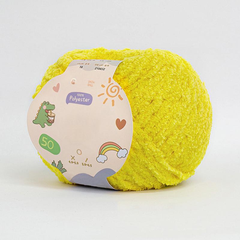 Soft Chenille Yarn Baby Knitting Wool Yarn Plush Thick Velvet Yarn for Hand Knitting Crochet DIY Sweater Scarf Hat Doll