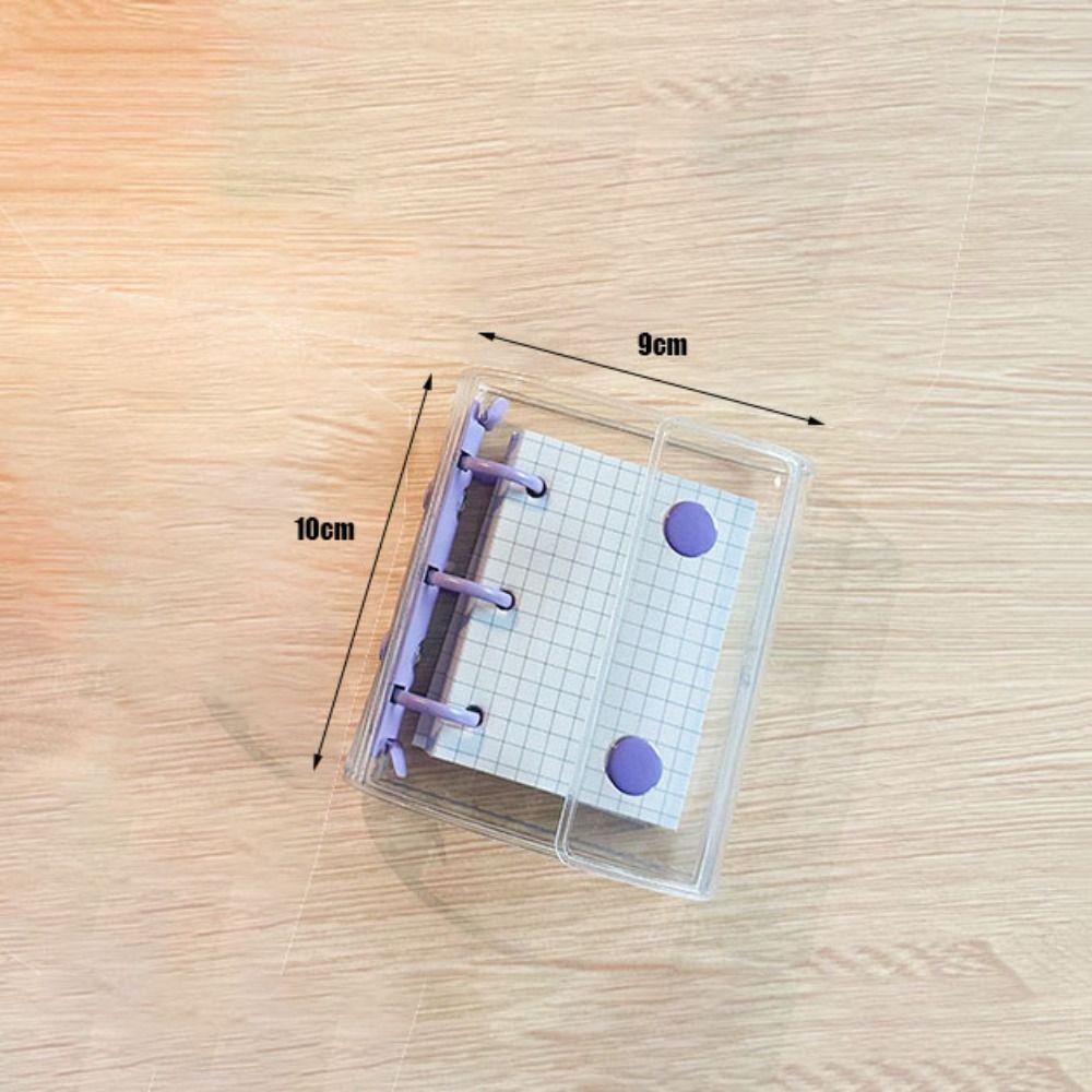 3-hole A8 binder Transparent Mini binder Waterproof Loose leaf notebook Diary