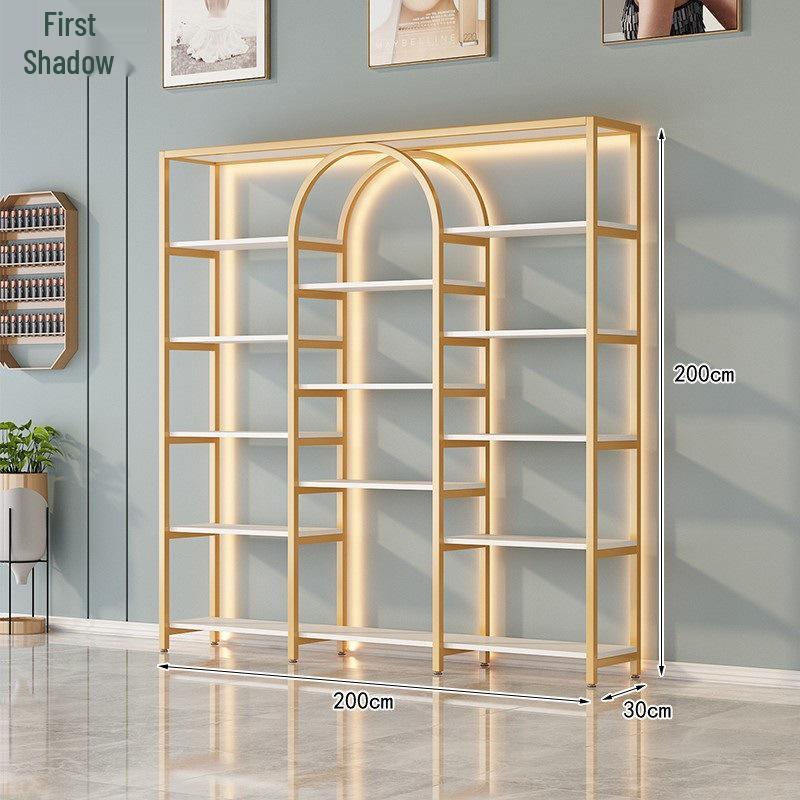 Elegant Display Stand: Nail Art and Skincare Storage Rack for Beauty Salons