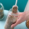 2 шт. Прозрачная мерная ложка Кухонные гаджеты Совок для кормления питомцев Прочная ложка для порошка