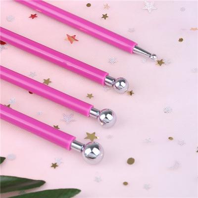 4 шт., формочки для печенья, цветок, сахарное ремесло, набор для моделирования металлических шариков, сделай сам, ручка для выпечки из нержавеющей стали, инструменты для украшения торта из мастики