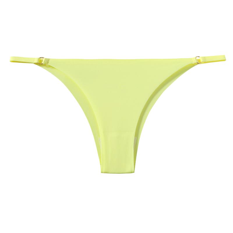 CINOON Сексуальные женские стринги из ледяного шелка, бесшовные, однотонные, с низкой посадкой, трусики в стиле чистого желания, невидимые, дышащие, Т-образные