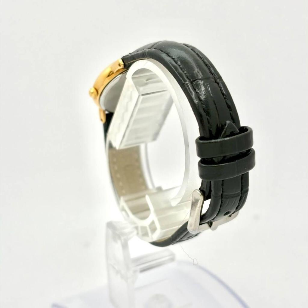 Used [Beautiful/New Battery] SEIKO AVENUE Ladies Watch Gold 1F21-0G10 450195 New Belt Engraved