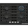 Газовая варочная панель - BOSCH Серия 6 - 4 конфорки - 52 x 59 x 4,5 см - PPP6A6I40 - Черный