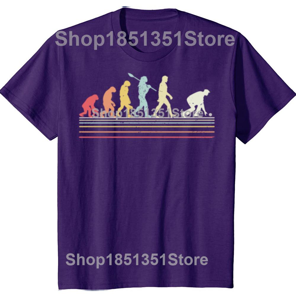 Vintage Bowling Funny Lawn Bowls Evolution Of Man Graphic Tshirts Men Fashion Casual Tshirt 100 Cotton Loose Oversized T Shirt