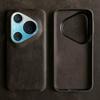 Crazy Horse Leather Case for Huawei Pura 90 Pro Max Pura 80 Ultra Pura 70 Pro Business Vintage Slim Fit Full Body Shockproof Protective Cover