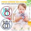 Baby Silicone Teether Bunny Baby Soothing Biting Fun Children Teething Toy