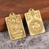 Chinese Zodiac God Pendant Double-Side Alloy Key Chain Pendant Accessories
