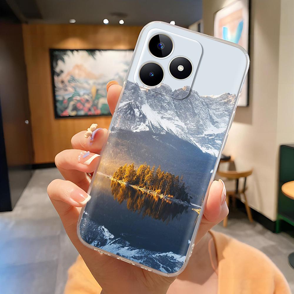 Чехол для телефона Realme C53 Realme C51 Полная защита Задняя крышка Для чехла Realme C53 C51 Мягкий силиконовый защитный корпус Fundas