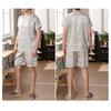 Night Clothes Simulated Ice Silk Casual-Wear Comfortable Tops Pants Men Pajamas Set Home Apparel