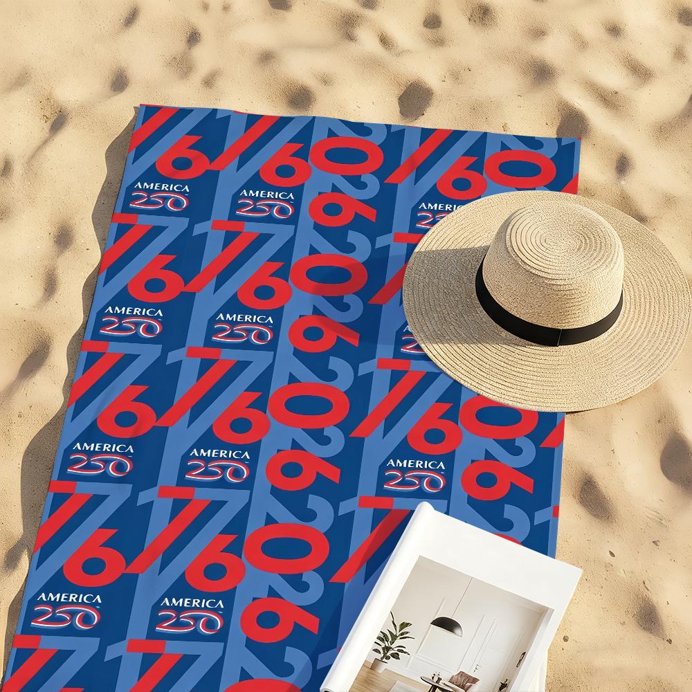 America 250 1776-2026 Patriotic Towel Soft Pool Gift For Travel Gym Shower Camping Quick Dry Sports Large Beach Towels