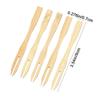 200 Pieces Mini Size Disposable Fruit Fork Bamboo Fruit Picks Portable Appetizer Forks  Restaurant