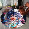 Video Game Genshin Impact Anime Rug Retro Round Rug Living Room Decor Rug Floor Mats Carpets for Bed Room Chair Mat Gifts