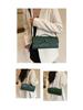 Women's Crossbody Woven Baguette Clutch - Fashionable Accordion Evening Shoulder Bag