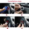 Car Start Button Cover Vehicle Interior Engine Ignition Protection A Button Start Stop Cover Vehicle Interior Anti-Scratch Metal