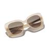 CHANEL Butterfly Temple Side Logo Acetate Butterfly Sunglasses Unisex Couple Style Dark Beige