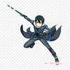 Kirito Spriggan Kirito Asuna Iron On Patches For Clothing Applique Stickers On Clothes Heat-Sensitive Custom Patch