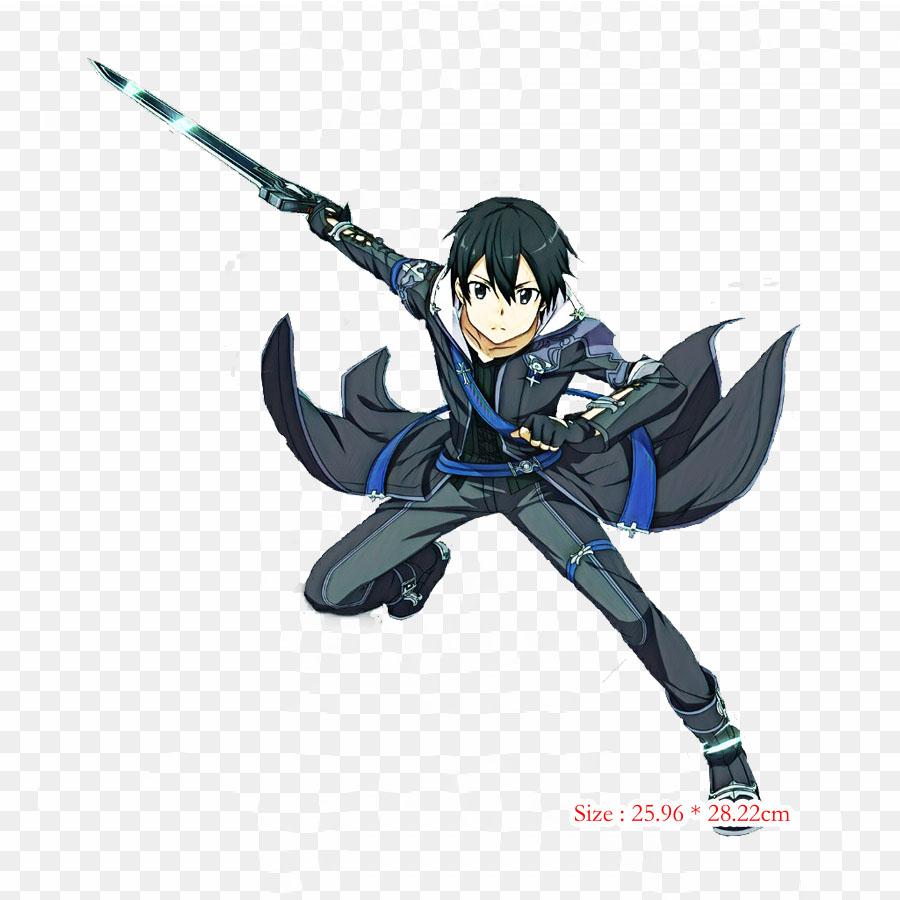 Kirito Spriggan Kirito Asuna Iron On Patches For Clothing Applique Stickers On Clothes Heat-Sensitive Custom Patch