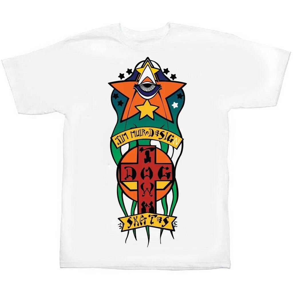 Dogtown Jim Muir TRIPLANE Skateboard T Shirt WHITE