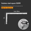 Thickened Stainless Steel L-Shaped Right Angle Ruler, 90 Degree, 300/500/600mm for Woodworking & Decoration.