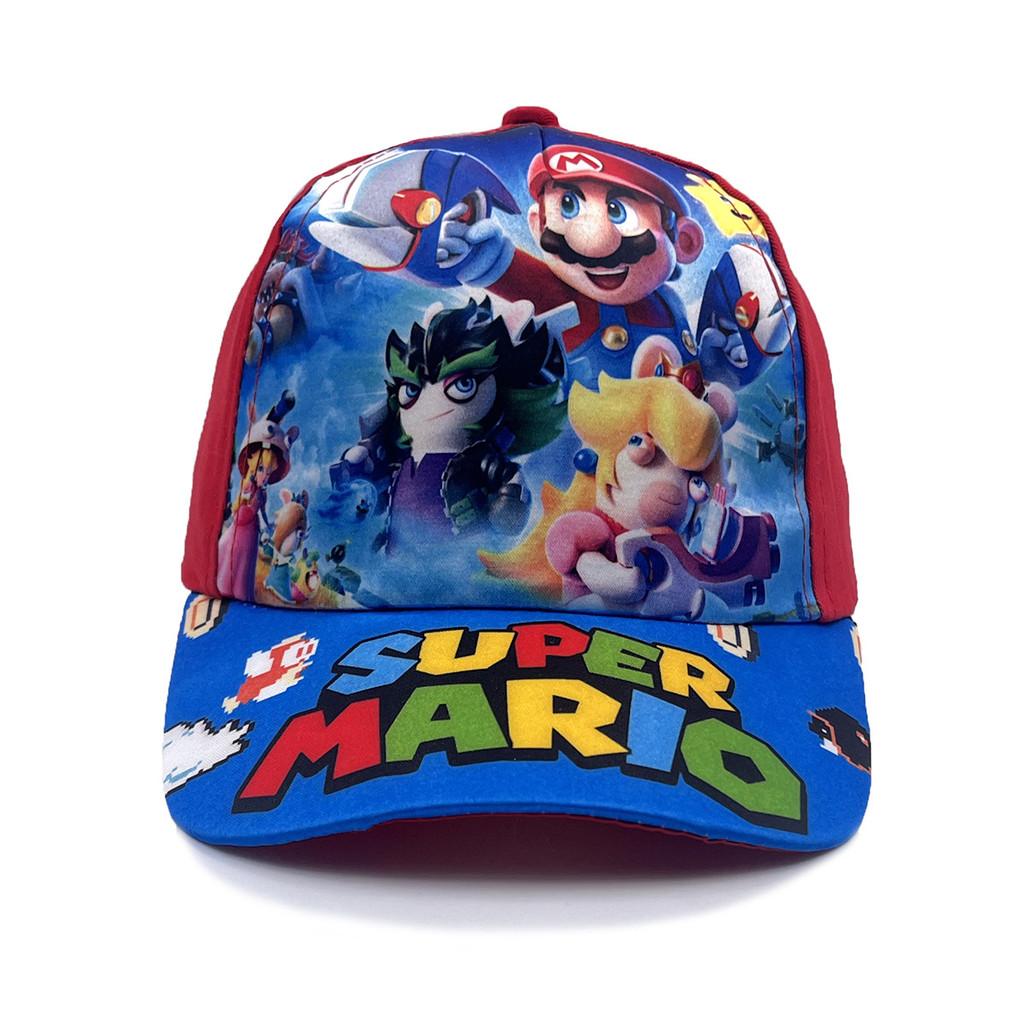 Детская бейсболка Bros Mario Super Pattern из дышащего хлопка для лета