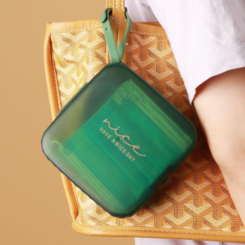 Storage Case Mask Storage Box Travel Containers Home Flip Box Portable Mask Cover