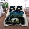 Colorful Neon Cat Duvet Cover Set King Queen Double Full Twin Single Size Bed Linen Set