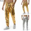 Men's Shiny Metallic Jogger Sweatpants Hip Hop Wet Look Trousers Men Club Party Festival Prom Streetwear Pantalones Hombre
