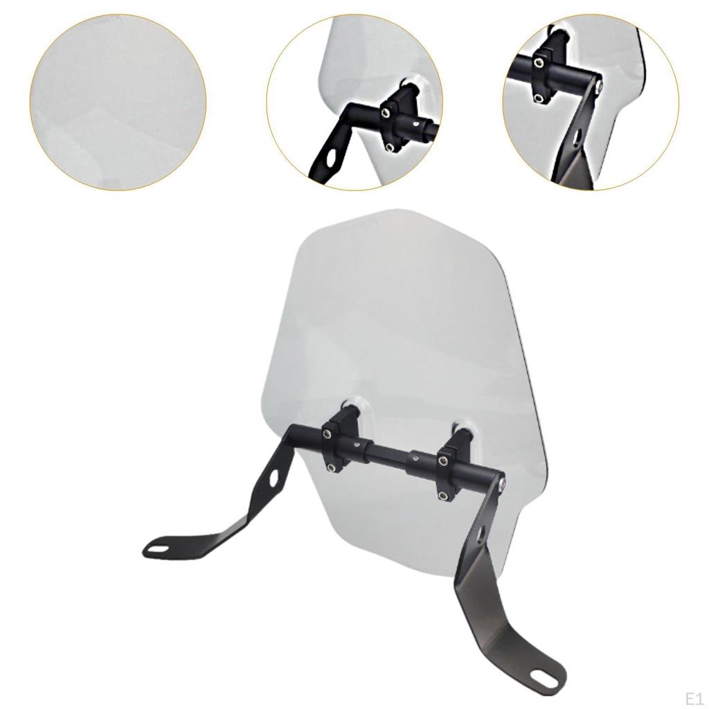 Аксессуары для ветрового стекла мотоцикла Простая установка Защитный профессиональный Регулируемый угол Прочный