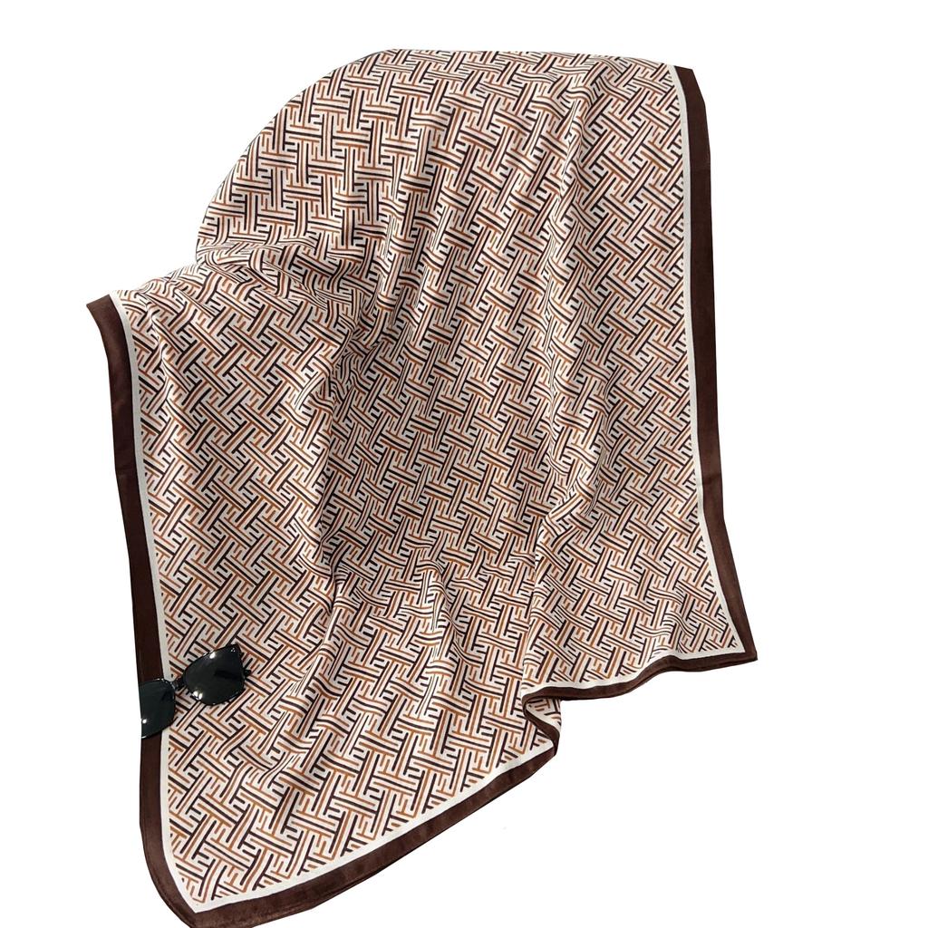 2024 Four Seasons Universal Thin Cotton And Hemp Sunscreen Silk Scarf Shawl Dual Purpose External Air Conditioning Room Neck Protection