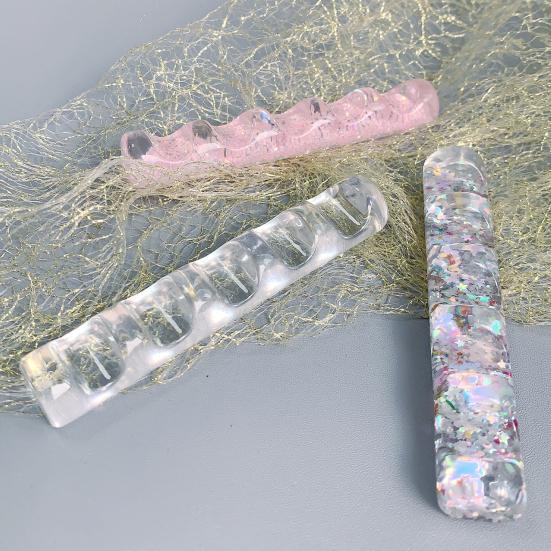 Nail Pen Grids Smooth Anti-fading Surface Shatterproof Holder Transparent 5 Clear Nail Brush Rack Shelf
