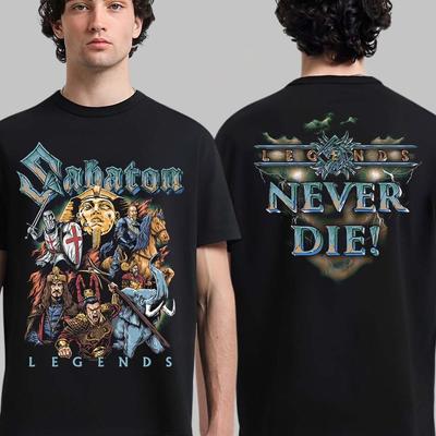 Sabaton Legends Сенусрет III Древнего Египта, Легенды Не Умирают Двусторонняя Футболка