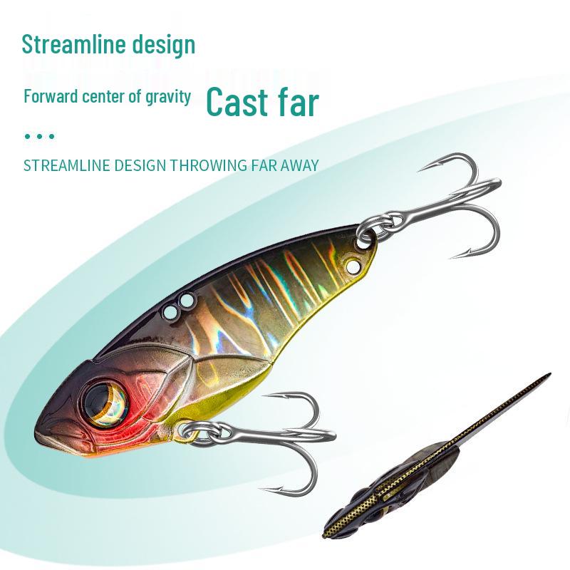 Lead-Wrapped Copper VIB Simulation Bait 13.5g - Bionic Fake Fishing Lure for Outdoor Use