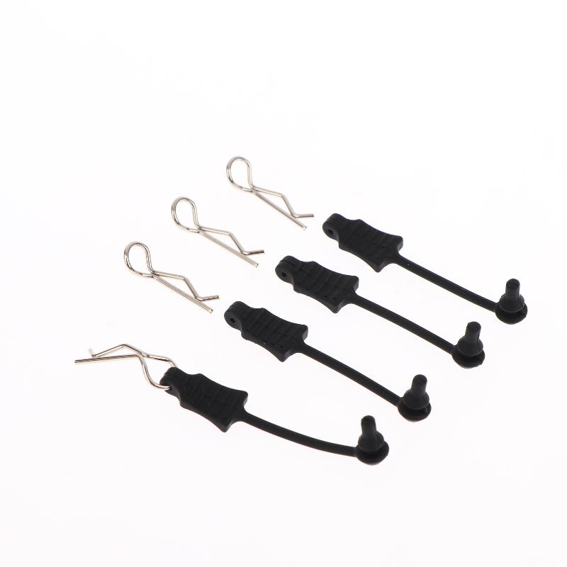 4Pcs For 1/10 1/8 Scale Rc Model Car Arrma Granite Kraton 6S Upgrade Parts Universal Silicone Gel Body Clips Retainer