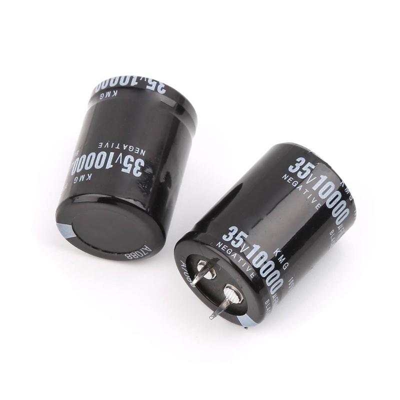10000uf Radial 2pcs 35v Aluminium Electrolytic Capacitors 25x40mm