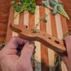 Многофункциональный кухонный деревянный инструмент для снятия листьев с трав и овощей, для капусты кале, зелени, розмарина