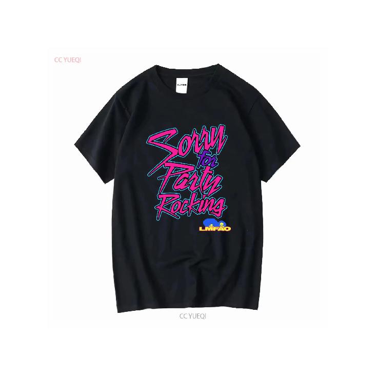LMFAO Sorry For Party Rocking T Shirt Electro Pop Music Vintage Scene Band Long Or Short Sleeves Vintage Washed Comfortable