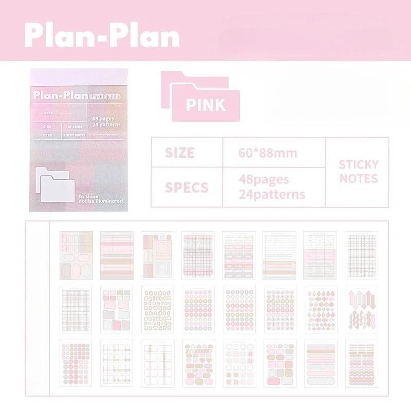 Многофункциональный набор цветных клейких закладок-стикеров для книг и документов, многоразовые маркеры страниц для студентов и офиса