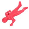 Red Human Shape Pen Holder Plastic Funny Pencil Holder Desk Ornaments for Office Household Decoration