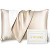 Utukky Silk Pillowcase [As Seen On TV], Single-Sided Silk Pillowcase, 43x63cm, Envelope-Style, Tencel Silk Pillowcase, Washable, Reduces Bedhead, Anti