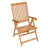 Garden Chairs 6 pcs with Beige Cushions Solid Teak Wood