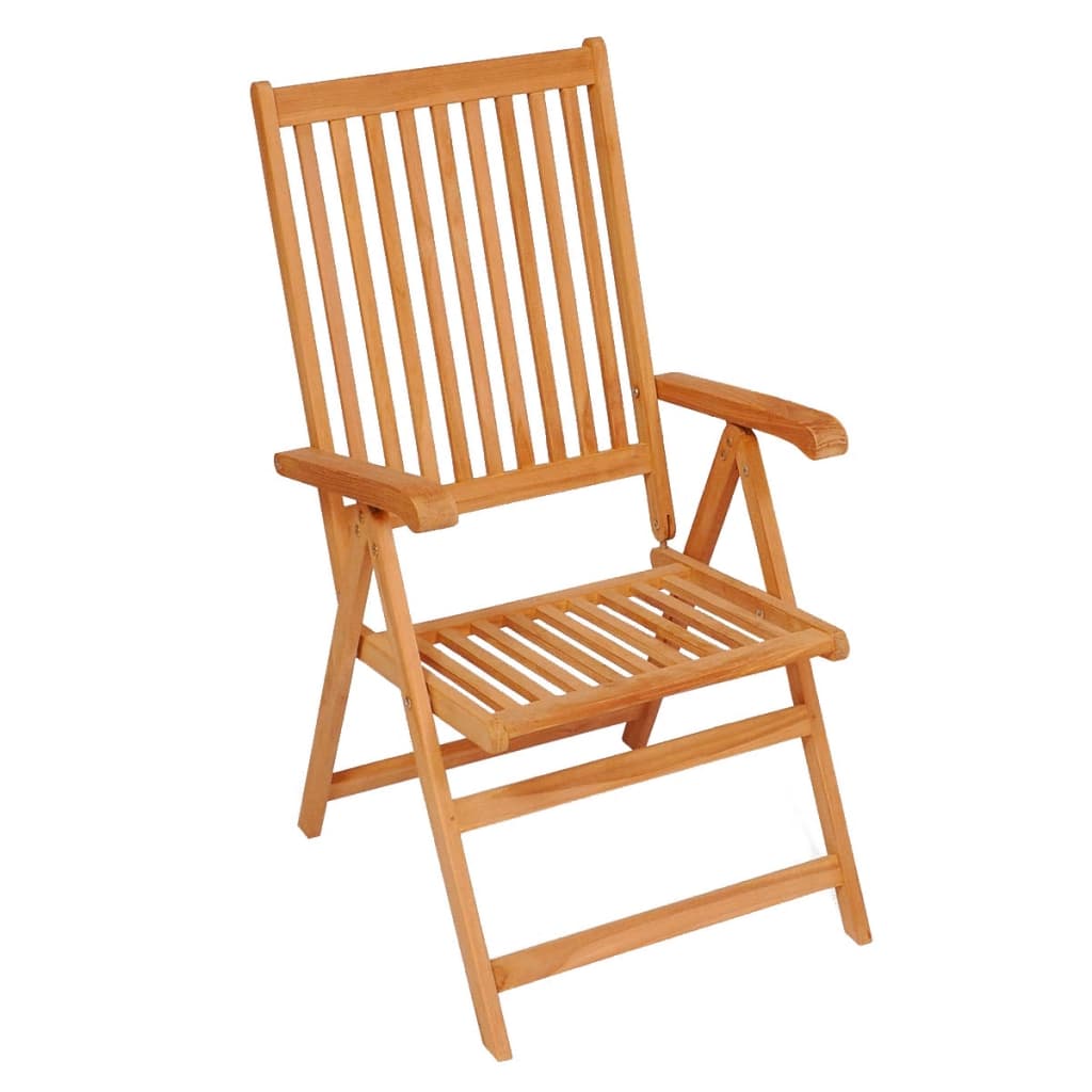 Garden Chairs 6 pcs with Beige Cushions Solid Teak Wood